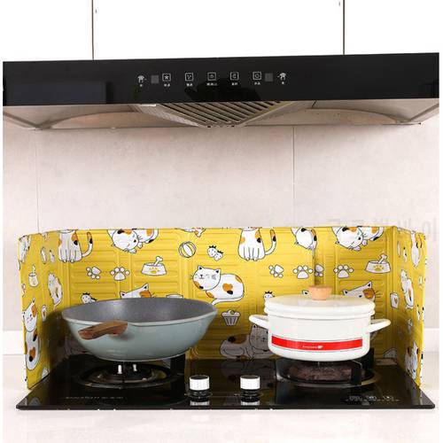 Oil Splash Shield Plate Frying Oil Kitchen Cooking Splashing Protection Gas Stove Oil Removal Rust Kitchen Guard Against Stove