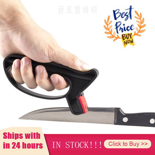 Practical Professional Knife Sharpener 2 In 1 Handheld Knife Scissor Sharpening Tool Grindstone Knife Stone Kitchen Tools