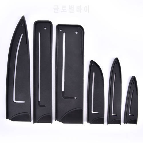 Knife Scabbard Black Plastic Knife Cover Kitchen Knife Sheath Protective Cover Fruit Knife Universal Cover Kitchen Accessories