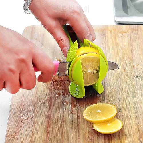 Hand-held Fruit Slicer Multi-function Cutter Tool Shreadders Lemon Cutting Holder Cooking Tools Kitchen Accessories