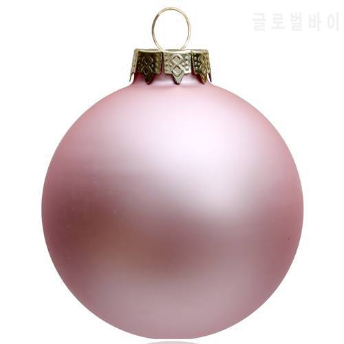 Promotion - 5PCS/PAK, Home Event Party Christmas Xmas Decoration Ornament 80mm Painted Pink Glass Bauble Ball - Matte