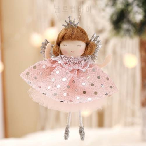 Bubble Girl Christmas Angel Dolls Cute Sequins Skirt Fairy Tale Wind Heart Birthday Gift Decoration Tree Ornament Navidad 2022