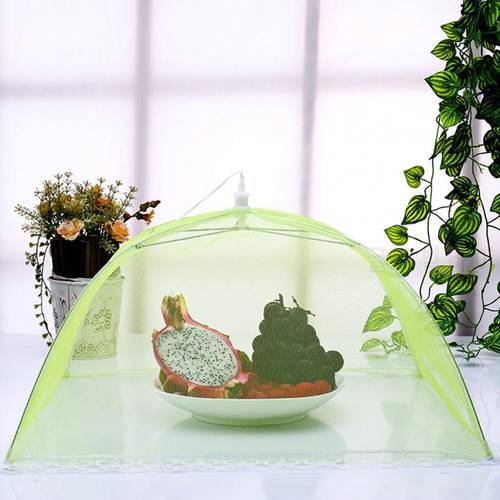 Sturdy Foldable Cover 6 Colors Dish Cover Portable Wear-resistant Detachable Portable Umbrella Style Dish Cover