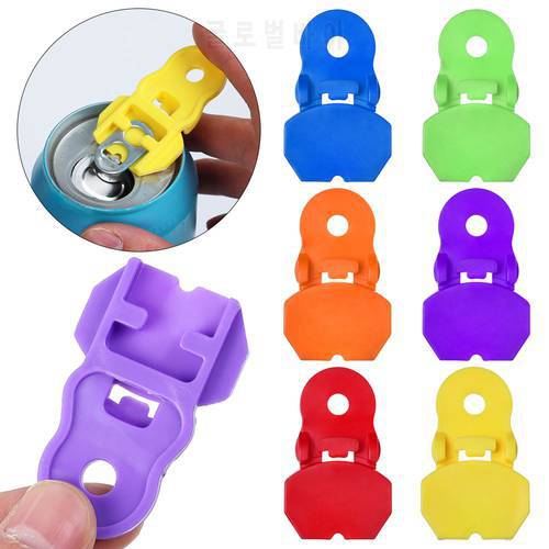 1PC Useful Manual Easy Can Opener Portable Drink Beer Cola Beverage Drink Opener Reusable Plastic Kitchen Camping Tools