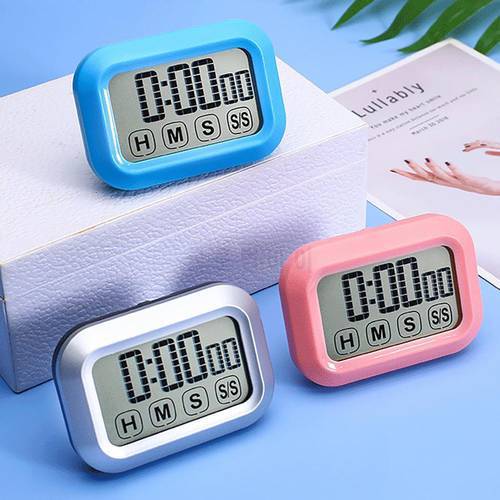Touch Screen Type Timer Wide Application ABS Large Screen Loud Sound Kitchen Cooking Timers Magnetic Adsorption Countdown Clock