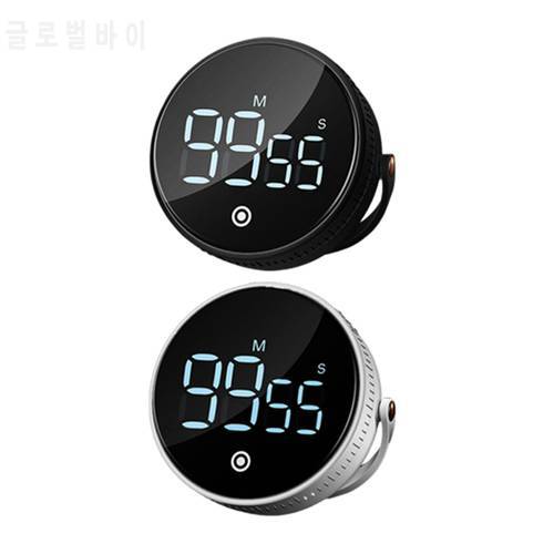 Large Magnetic Countdown LED Digital Timer Twist One Button Operation 3 Level Volume Digital Kitchen Timer for Studying Cooking