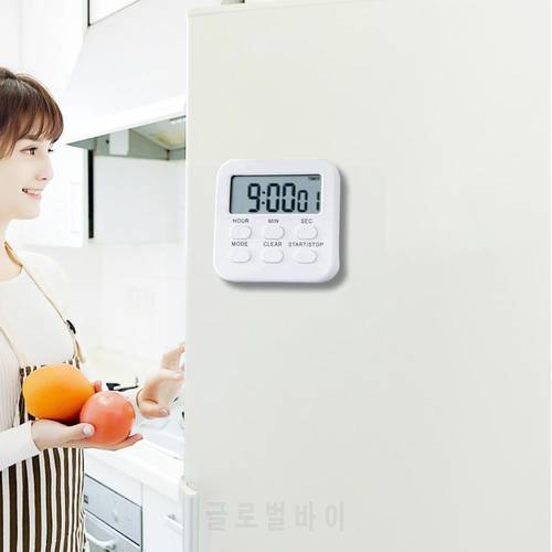 Kitchen Reminder Multifunctional LCD Digital Small Accessories Clock Electronic Countdown Kitchen Hour 24 Reminder Timer Y8D0