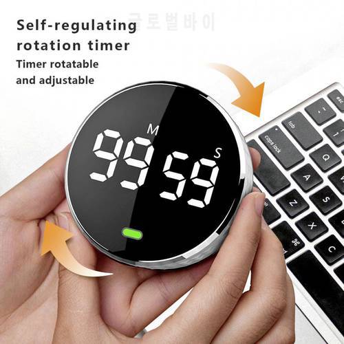 LED Digital Kitchen Timer For Cooking Shower Study Stopwatch Alarm Clock Magnetic Electronic Cooking Countdown Time Timer