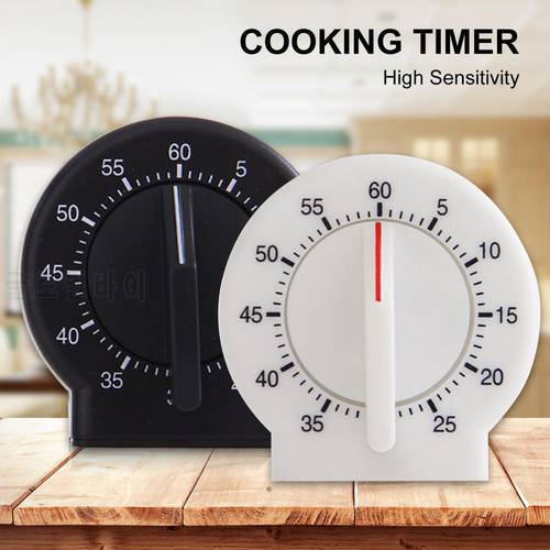 No Battery Required Timer Loud Sound Plastic Wide Usage 60 Minutes Cooking Timer Kitchen Supplies