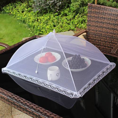 Kitchen Accessories Pop-Up Food Cover Umbrella Collapsible Food Cover Net Dome Food Cover Anti Fly Mosquito Food Cover On Table