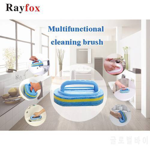 Kitchen Cleaning Tools Cleaning Brush Plastic Handle Sponge Bathroom Toilet Glass Wall Clean Kitchen Accessories Gadgets Goods