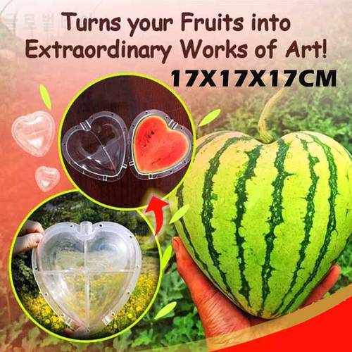 Heart Shape Watermelon Mold Garden Fruit Growth Forming Mould Tool Garden Cucumber Mold Professional Plant Growth Forming
