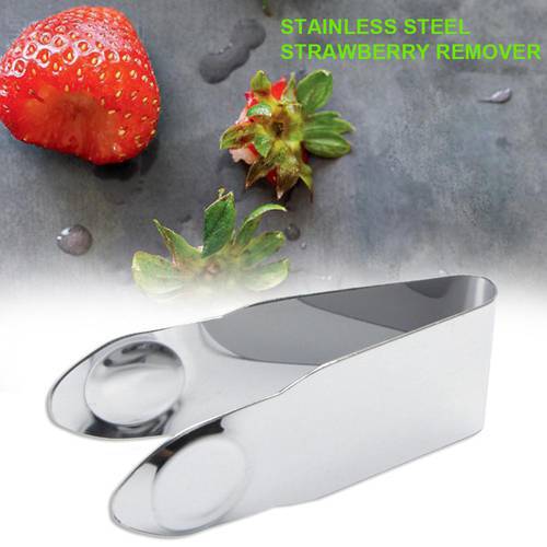 1PC Stainless Steel Strawberry Husker Stalk Remover Tomato Vegetable Fruit Stem Remover Corer Gadget Kitchen Tool