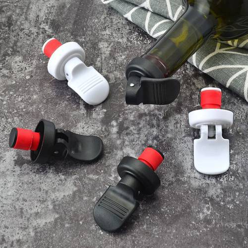 1PC Press Beer Wine Stopper Vacuum Sealed Plug Wine Bottle Stopper Wine Saver Caps Barware Kitchen Tools Wine Bottle Stopper