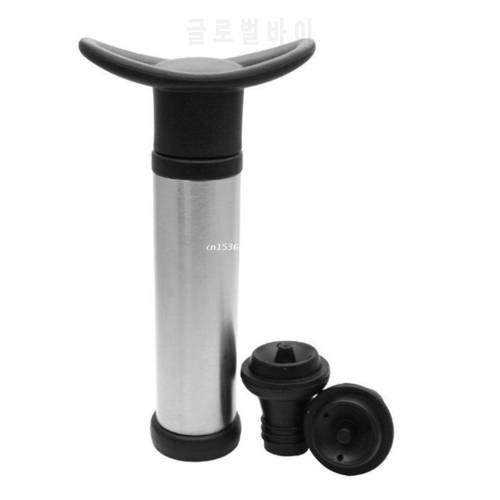 Durable Stainless Steel Vacuum Wine Saver Pump Humanized Design Bottle Stopper Dropship