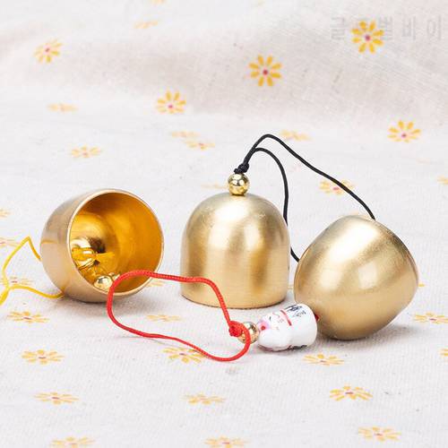 1pc 2.8cm Pure Copper Mini Bell DIY Christmas Wind Chimes Material Accessories Xmas Tress Decorative Pendant Opening Brass Bells