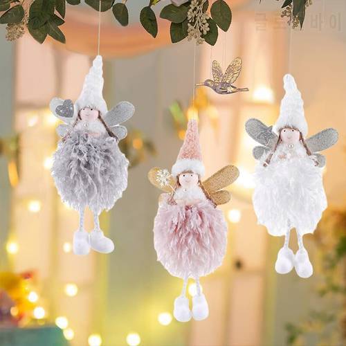 Christmas Decoration 2023 Christmas Angel Doll Pendants Faceless Doll Christmas Tree Decor For New Year Xmas Gifts Navidad Decor