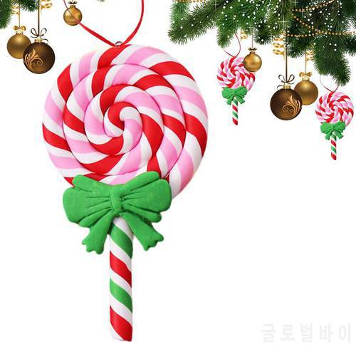 Christmas Lollipop Ornaments Red And White Lollipops Decorations Christmas Supplies For Parties Weddings Gatherings For Family