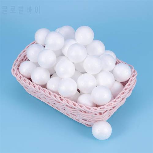 50/100pcs Wedding Decoration Modeling Craft Solid Polystyrene Balls Round Spheres DIY Stuff foam craft ball