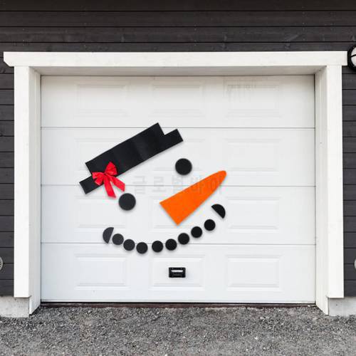 Creative DIY Christmas Snowman Decoration Outdoor Garage Door Decorations For Home Christmas Holiday DIY Snowman Xmas Decor