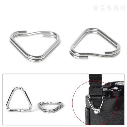 10PCS Camera Strap Buckle Triangle Rings Hook Replacement Metal Chrome Finish Ring For Digital Camera Strap Split Ring