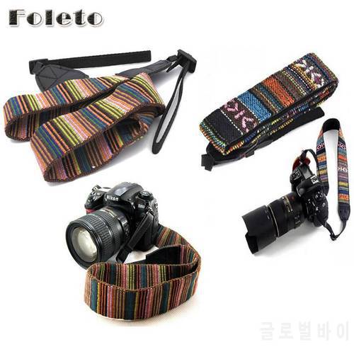 Vintage Camera Strap Shoulder Neck Wrist Strap Antislip Belt Soft Durable Stripe for canon nikon sony pentax Camcorder Camera