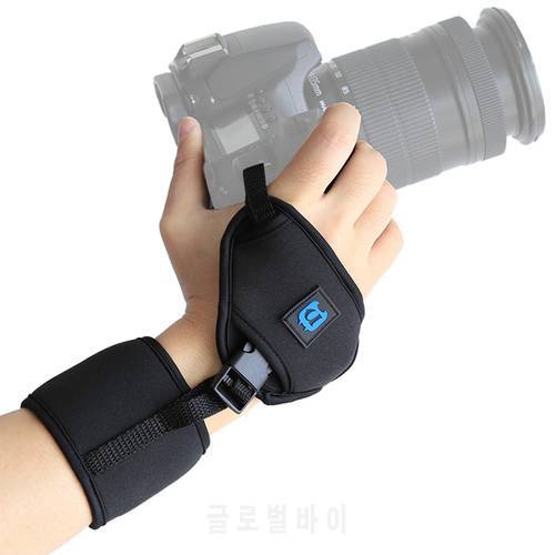 PULUZ Soft Neoprene Camera Hand Strap Camera DSLR Cameras Wrist Strap DSLR Hand Belt Quick-release 1/4&39&39 Screw For NIKON