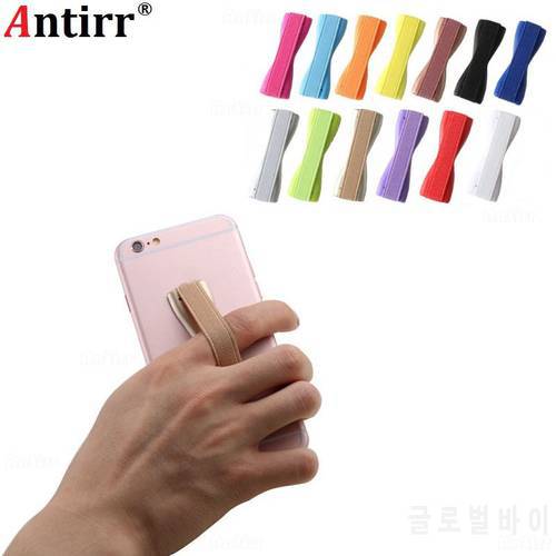 Durable Universal One Handed Anti Slip Finger Sling Grip Elastic Band Strap Plastic Rubber Mobile Cell phone Holder Tablet Stand