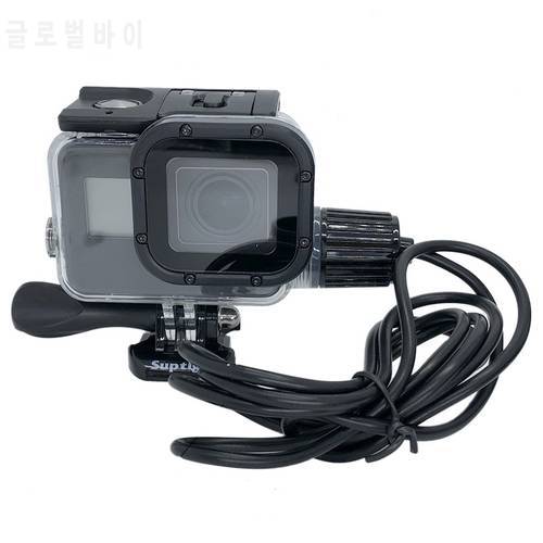 for Go Pro Camera Accessories Chargering Waterproof Housing Case Charger shell With USB Cable for Gopro Hero 7 6 5 For Motocycle