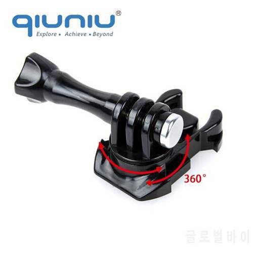 QIUNIU For GoPro Accessory 360 Degree Quick Release Buckle Basic Mount Rotating Mount for Go Pro Hero10 9 8 7 6 5 for Xiaomi Yi