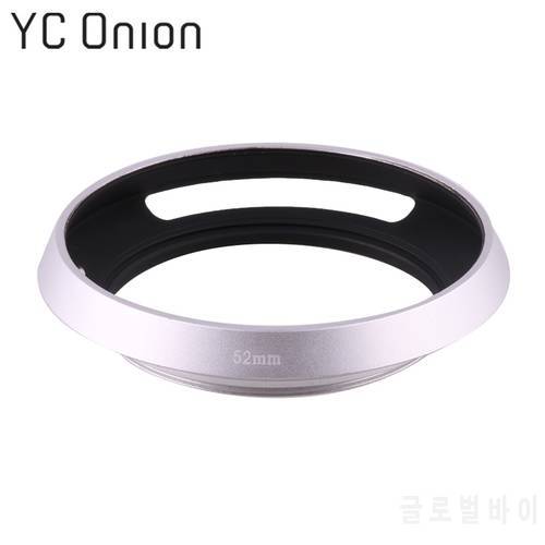 39 40.5 43 46 49 52 55 58mm Silver Vented Curved Metal Camera Lens Hood for Leica M