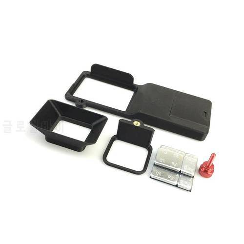 Switch Adapter Holder Mount Plate + Camera Sun Hood Kit for GoPro Hero 4 & DJI Osmo Mobile Gimbal Handheld