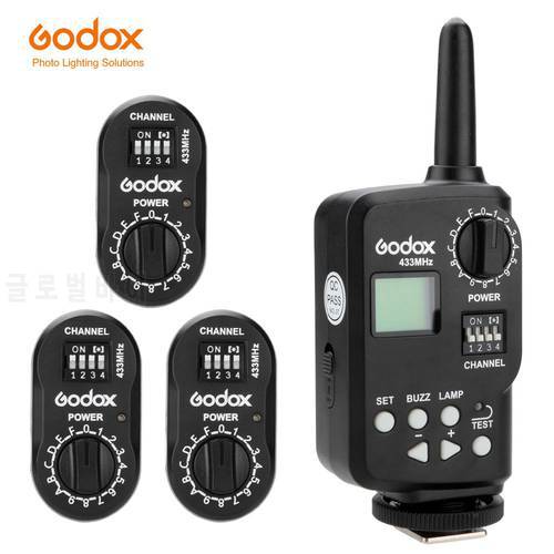 Godox FT-16 WITSTRO Wireless Power Controller Trigger with 3X Receiver Godox AD180 AD360 DE300 DE400 SK400 GT400