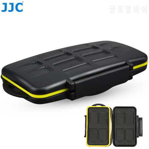 JJC Waterproof Game Card Case SD Card Holder Memory Card Box for 8 SD/SDHC/SDXC & 8 Nintendo Switch Game Cards