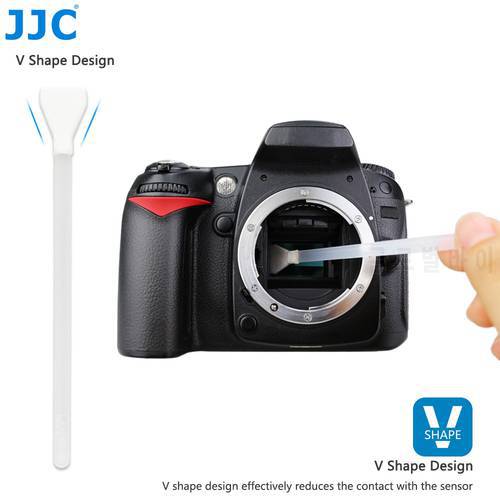 JJC 16mm Width APS-C Frame Sensor Camera Cleaner CCD CMOS Clean Tool V Shape Cleaning Swab Kit for Canon/Nikon/Sony/Olympus