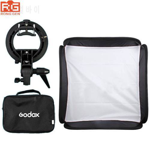 Godox 60 x 60cm Flash Softbox Kit with S-Type Bracket Bowen Mount Holder For Camera Photo Studio