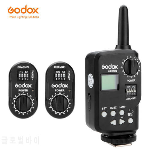 Godox FT-16 Wireless Power Controller Remote Flash Trigger + 2x FTR-16 Receiver for Godox Witstro AD180 AD360 Speedlite Flash