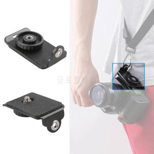 DSLR Camera Quick Release Plate with 1/4 Screw for Nikon Canon Sony Fuji Sling Shoulder Neck Strap Belt Accessories