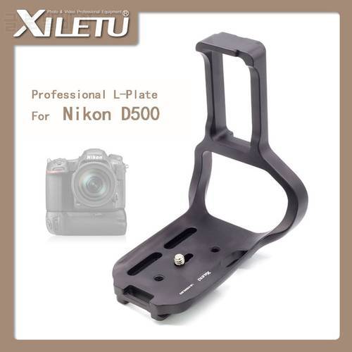 XILETU LB-D500LBG Professional L Plate/Tripod and Ball Head Mount 1/4 3/8 inch interface Arca Standard For Nikon D500