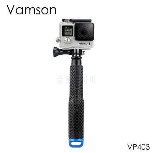 Vamson for GoPro 11 10 9 8 7 6 Aluminum Extendable Pole Selfie Stick Monopod Tripod Mount for GoPro Hero 11 for Insta360 for Yi