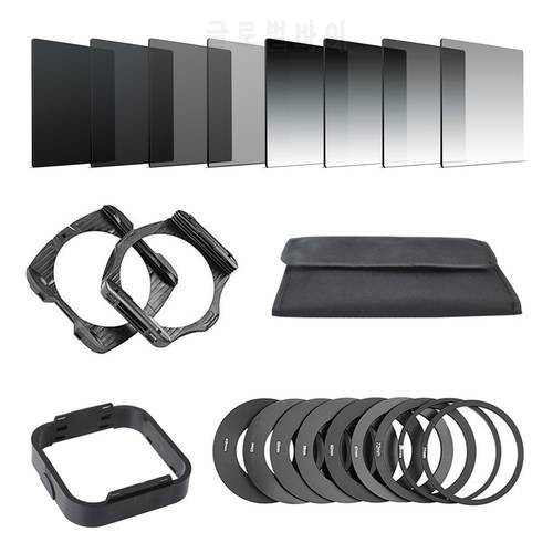 Camera Filtro Graduated Neutral Density Gradual ND Square Resin Filters Adapter Rings Holder for Cokin P Series system for DSLR