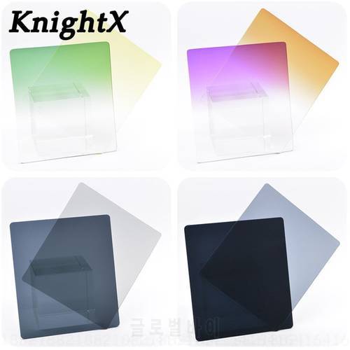 KnightX gradient nd red yellow filter holder for Canon camera Nikon Sony cokin p set photo Lens color dslr accessories nd8 16