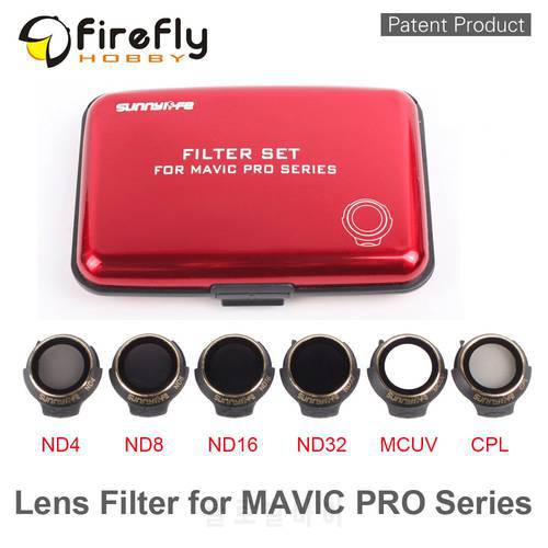 Sunnylife MAVIC Lens Filter MCUV CPL ND4 ND8 ND16 ND32 Filter for DJI MAVIC PRO/ PLATINUM/ WHITE Drone