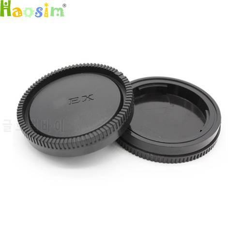10 Pair / lot camera Body cap + Rear Lens Cap for NEX-6 NEX-7 NEX5R NEX3E DSLR with tracking number