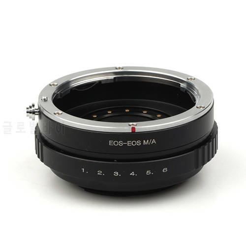 Adjustable Aperture Mount Adapter Ring Suit For Canon EOS EF Lens to Canon M M3 M2 Camera