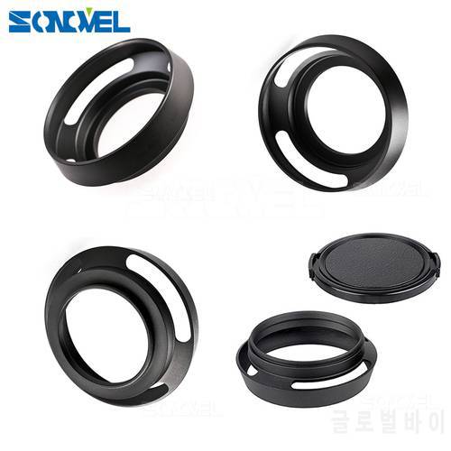 Metal Lens Hood 37mm/39mm/40.5mm/43mm/46mm Screw-in Lente Protect For Leica Canon Nikon Sony Olympus DLSR
