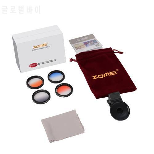 ZOMEI Universal 37mm Clip-On Graduated Gray Filter Camera lens for Cell Phone 6/6s Samsung