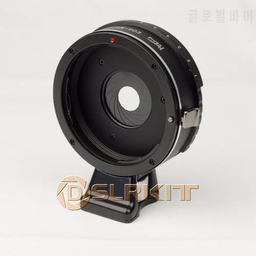 Build in Aperture Lens Mount Adapter for Canon EOS EF Lens to Micro 4/3 M4/3 with Tripod Mount Adapter E-P3 GF2 G3
