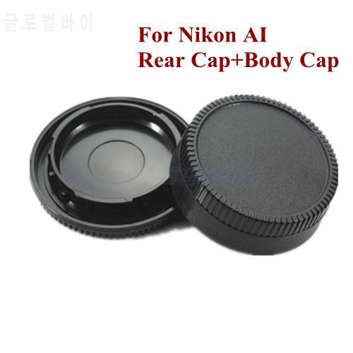 2 in 1 Body Caps + Rear Lens Cap Cover for Nikon AI D610 D90 D800 D700 D300 D80 D4