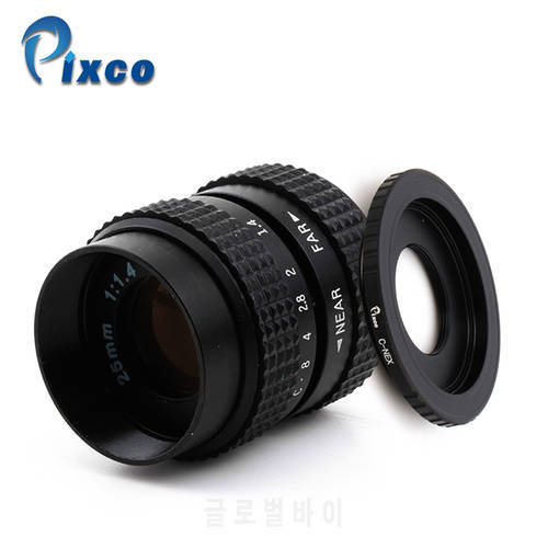 Pixco 25mm F1.4 NEX CCTV TV lens + C Mount for For Sony Nex For A6300A5100 A6000 A5000 A3000 NEX-5T NEX-3N NEX-6 NEX-5R NEX-F3